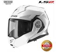 LS2 FF901 ADVANT X MODULAR FLIP FRONT FULL FACE MOTORBIKE HELMET WHITE ECE22.06