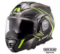 LS2 FF901 Advant X Carbon Future, modular helmet M Black/Neon-Yellow