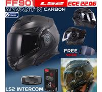 LS2 FF901 ADVANT X MODULAR FLIP MOTORCYCLE CARBON FIBER HELMET 4X-UCS BLUETOOTH