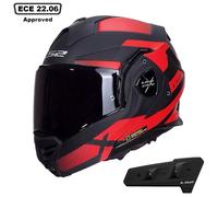 LS2 FF901 ADVANT X NOVA FLIP-UP FRONT MOTORCYCLE HELEMT WITH BLUETOOTH INTERCOM