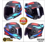 LS2 FF901 Advant X Nova Modular Helmet Black/Red/Blue3XL Black,Red,Blue