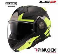 LS2 FF901 ADVANT X OBLIVION DUAL VISOR MODULAR FLIP FRONT MOTORBIKE CRASH HELMET