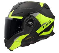 LS2 FF901 Advant-X Oblivion Matt Black / Hi-V Yellow Modular Flip-Front Helmet