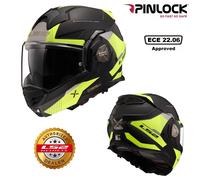 LS2 FF901 Advant X Oblivion, modular helmet 3XL Matt Black/Grey/Neon-Yellow