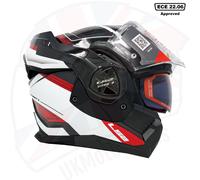 LS2 FF901 Advant X Spectrum Helmet, black-white-red, size 3XL