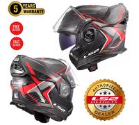 LS2 FF901 Advant X Carbon Future II, modular helmet L Black/Grey/Red