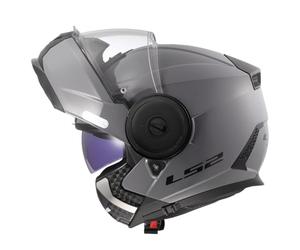LS2 FF902 - Motocycle Helmet - Modular Flip Up Full Face - SCOPE II - NARDO GREY - (L)