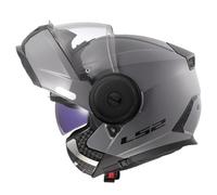 LS2 Helmets Motorcycle Helmet FF902 Scope II Flip-up Dual Visor Grey Size M Men