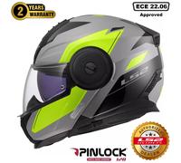 LS2 FF902 Scope II Duria Helmet, grey-yellow, size S for Men