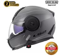 LS2 FF902 Scope II Helmet, grey, size L for Men