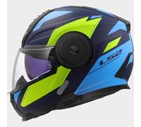 LS2 FF902 SCOPE II DURIA Klapphelm matt blau-fluo gelb S