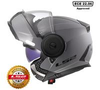 LS2 FF902 SCOPE II FLIP-UP MODULAR MOTORCYCLE BIKE ROAD CRASH FULL FACE HELMET