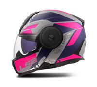 LS2 FF902 Scope II Oxyd Helmet, grey-pink-blue, size XL for Men