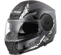 LS2 FF902 Scope II Oxyd Helmet, black-silver, size 3XL for Men