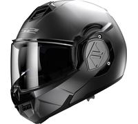 LS2, ADVANT SOLID Flip-Up Motorcycle Helmet Matt Titanium S