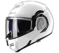 LS2, Advant Modular Flip Front Motorcycle Helmet. ECE 22.06 Certified. Complete With Pinlock and Luxury Camo Backpack Style Carry Bag. Solid White. XXL