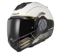 LS2 FF906 Advant Modular Helmet Iron Jeans Matt White/Black JeansS Matt White,Black Jeans