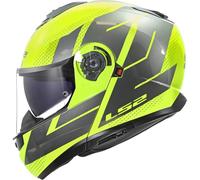 LS2 FF908 Strobe II Code Helmet, grey/neon yellow, size S (55/56)