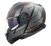 LS2 FF908 Strobe II Code Helmet, black matt/grey, size M (57/58)