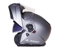 LS2 FF908 Strobe II Solid Helmet, silver, size L for Men