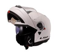 LS2 FF908 STROBE II FLIP UP ECE22.06 RATED MOTORCYCLE CRASH HELMET SCOOTER WHITE