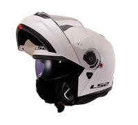 LS2 FF908 STROBE II FLIP UP ECE22.06 RATED MOTORCYCLE CRASH HELMET SCOOTER WHITE