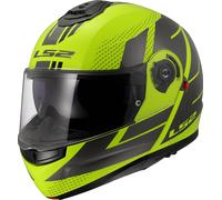 LS2 FF908 STROBE II FLIP-UP FULL FACE MOTORCYCLE MODULAR HELMET CODE YELLOW RED