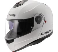 LS2 FF908 Strobe II Flip Up Flip Front Modular Motorcycle Helmet - White