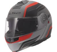 LS2 FF908 Strobe II Flip Up Flip Front Motorcycle Helmet - Monza Matt Black/Grey