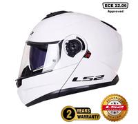 LS2 FF908 Strobe II Gloss White 06 Modular Helmet Size 3XL 3XL