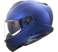 LS2 FF908 STROBE II FLIP UP MOTORCYCLE CRASH HELMET SCOOTER BLACK TITANIUM WHITE
