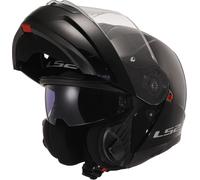 LS2 FF908 STROBE II FLIP UP MOTORCYCLE CRASH HELMET SCOOTER BLACK TITANIUM WHITE