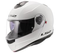 LS2 FF908 Strobe II Flip Up Motorcycle Crash Helmet Scooter Black White Titanium