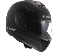 LS2 FF908 STROBE II FLIP UP MOTORCYCLE CRASH HELMET SCOOTER BLACK WHITE TITANIUM