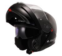 LS2 FF908 STROBE II FLIP UP MOTORCYCLE CRASH HELMET SCOOTER BLACK WHITE TITANIUM