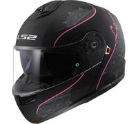 LS2 FF908 Strobe II Lux Helmet, black matt/pink, size XXXL (65/66)