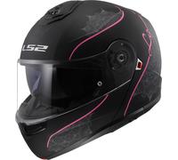 LS2 FF908 Strobe II Lux Helmet, black-pink, size XS for Men