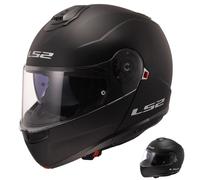 LS2 Motorcycle Helmet. Modular/Flip Front. FF908 STROBE II MATT BLACK-06 (3XL) 65-66cm