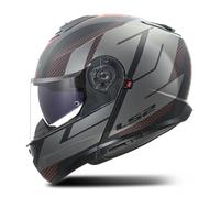 LS2 FF908 Strobe II Modular Helmet Black/GreyM Black,Grey