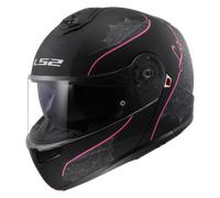 LS2 FF908 Strobe II Modular Helmet Lux Matt Black/PinkM Matt Black,Pink