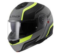 LS2 FF908 Strobe II Modular Helmet Monza Matt Black/Hi-Vis YellowXXL Matt Black,Hi-Vis Yellow