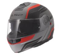 LS2 FF908 Strobe II system helmet Monza matt black gray red