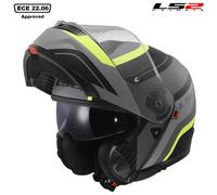 LS2 FF908 STROBE II MONZA MODULAR FULL FACE MOTORBIKE HELMET DUAL VISOR ECE22.06
