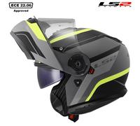 LS2 FF908 STROBE P/J FLIP-UP FULL FACE MOTORCYCLE MODULAR CRASH HELMET MONZA NEW