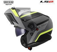LS2 FF908 STROBE P/J FLIP-UP FULL FACE MOTORCYCLE MODULAR CRASH HELMET MONZA NEW