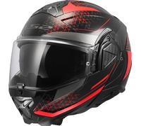 LS2 FF910 ADVANT II ASTRAL Klapphelm schwarz-rot S