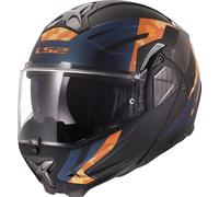 LS2 FF910 ADVANT II GLIDE Klapphelm matt schwarz-orange 3XL