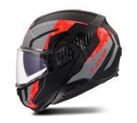 LS2 FF910 Advant II Glide Modular Helmet Black/Grey/RedXL Black,Grey,Red