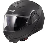 LS2 Advant II FF910. Motorcycle Helmet. Modular Flip Front. KPA + Carbon Components. Pinlock and Carry Backpack Included. Matt Black. XS