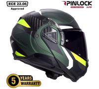 LS2 FF910 ADVANT II MODULAR FLIP FRONT FULL FACE MOTORCYCLE HELMET TRIPLE OLIVE